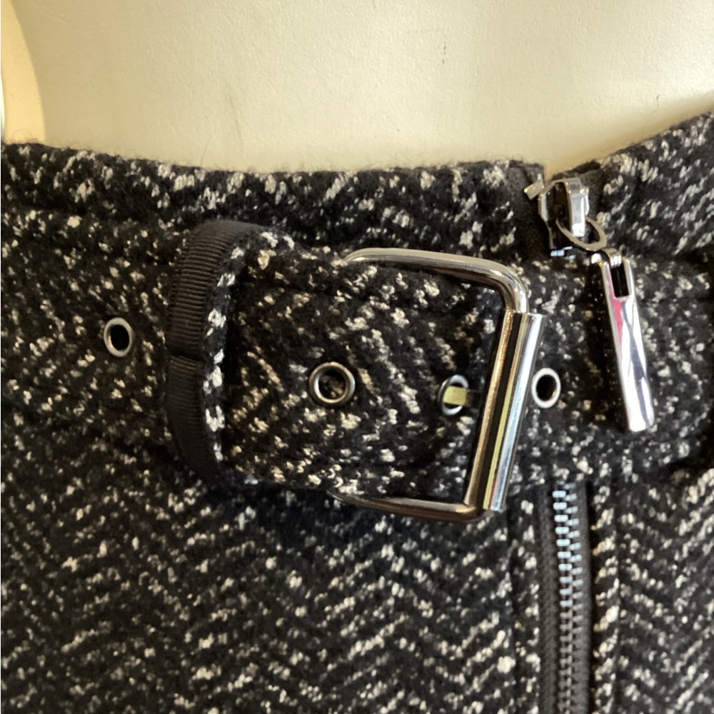 Tony Burch Black Herringbone Skirt - Picture 11 of 14